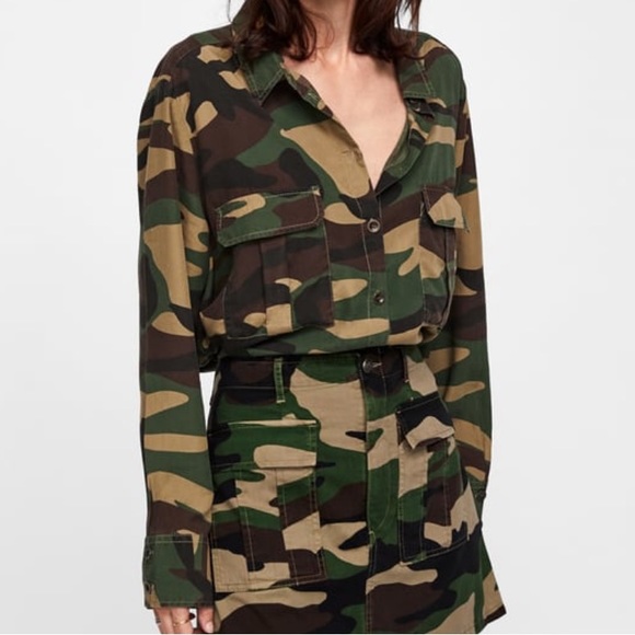 ZARA camo shirt - Picture 2 of 3